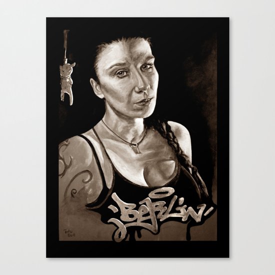 BERLIN - Kitty Kill - dark version Canvas Print
