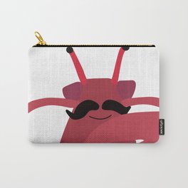 Happy Crab with Moustache Carry-All Pouch