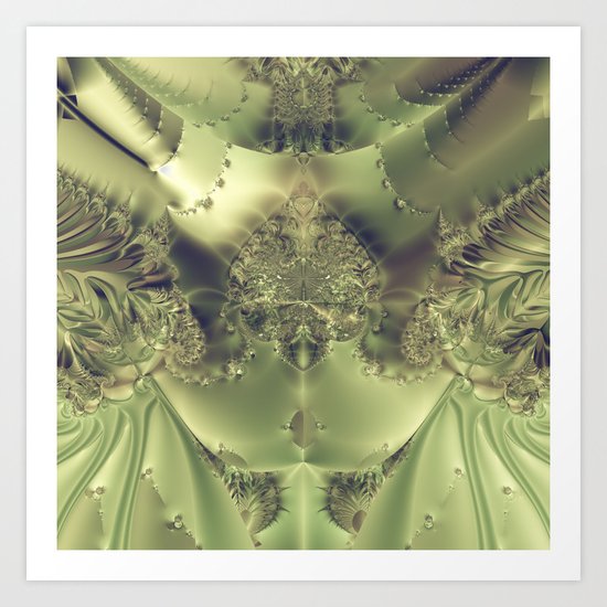 Metallic Curtain Art Print