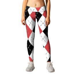 Red Gray White Abstract Diagonal Stripe Line Pattern Pairs Coloro Luscious Red 010-46-36 Trends 2023 Leggings