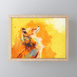 Blissful Light - Fox portrait Framed Mini Art Print