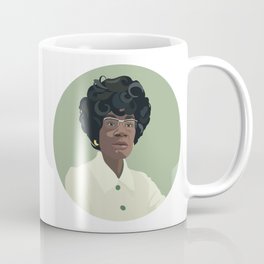 Shirley Chisholm Sage Background Coffee Mug