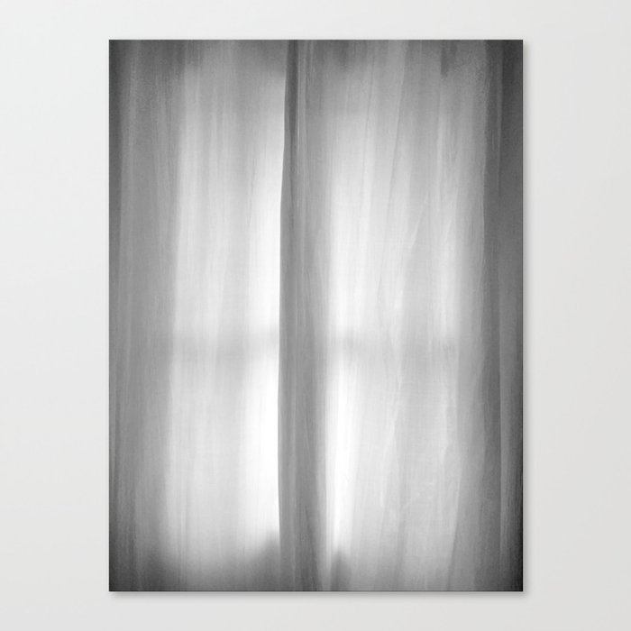 Curtains on a Rainy Afternoon Canvas Print