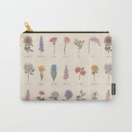Botanic Flower Identification Carry-All Pouch