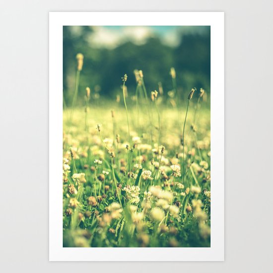 My Heart Was Wrapped in Clover (the night I looked at you) Art Print
