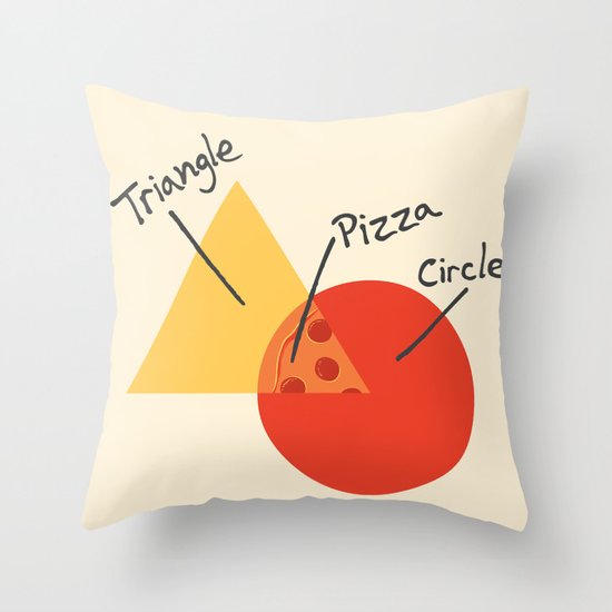 A College Venn Diagram Throw Pillow