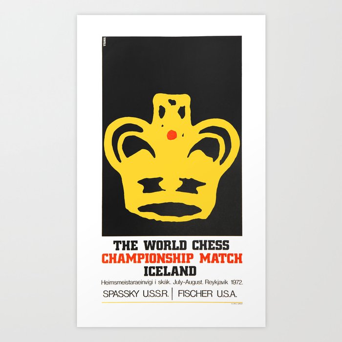 Chess championship 1972 Art Print