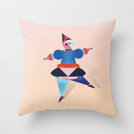 Ballet Bauhaus Design Art Print - Geometric Art  Throw Pillow