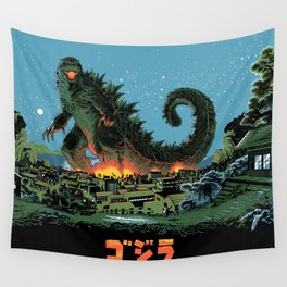 Godzilla - Blue Edition Wall Tapestry