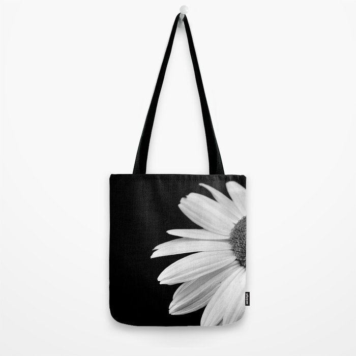 Half Daisy in Black&White tote bag