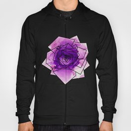 Purple Watercolor Dream Rose Hoody