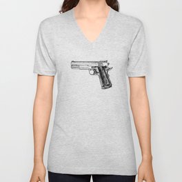 GUN V Neck T Shirt