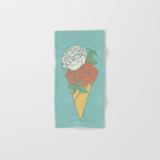 Rose ice cream Hand & Bath Towel
