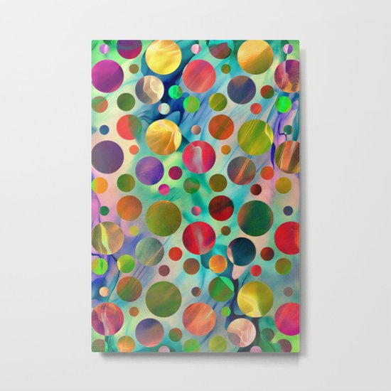 Joyful Dots Metal Print