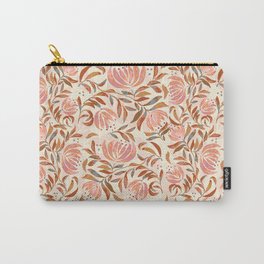 Modern Watercolor Flowers Carry-All Pouch
