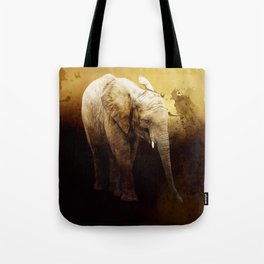 The cute elephant calf Tote Bag