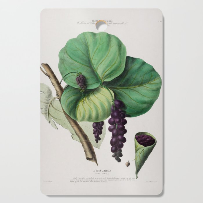 Sea grape from "Flore d’Amérique" by Étienne Denisse, 1840s Cutting Board