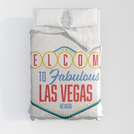 Welcome to Las Vegas Nevada logo. Comforter
