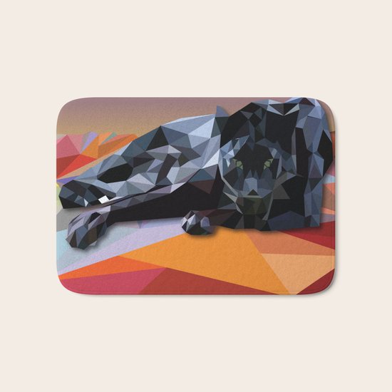 Black Panther Bath Mat