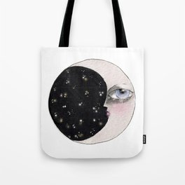 Moon Awake Tote Bag