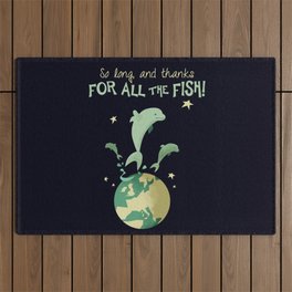 So long, and thanks for all the fish! Outdoor Rug