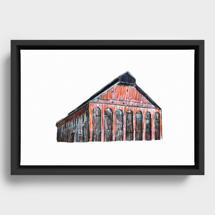 NEW CITY GAS COMPANY OF MONTREAL Framed Canvas