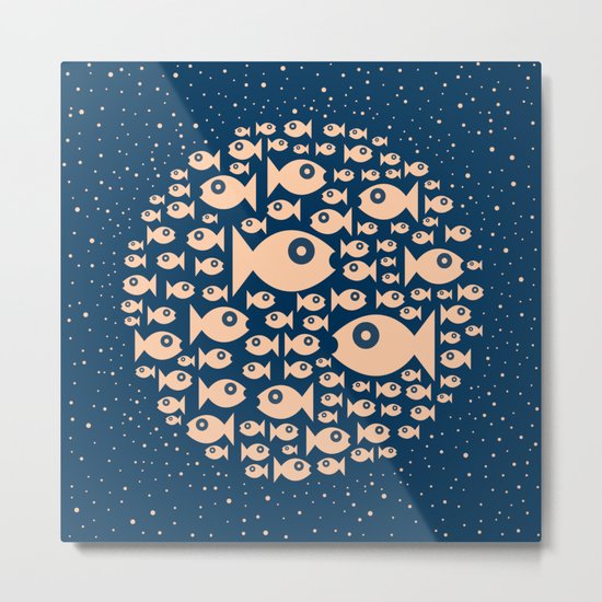 Fish Circle Metal Print