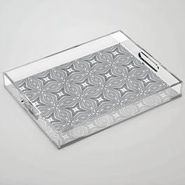 Grey Pattern Acrylic Tray