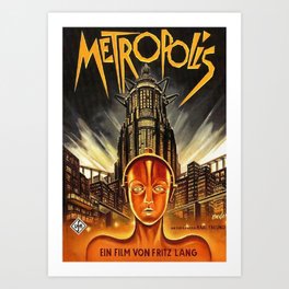 Metropolis Vintage Movie Art Print