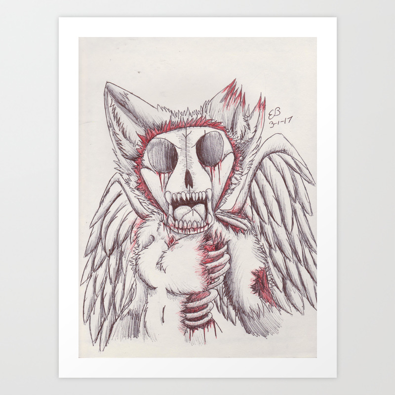 My Demon Face Art Print By Emilybandicoot1234 Society6,Facial Thirds Calculator
