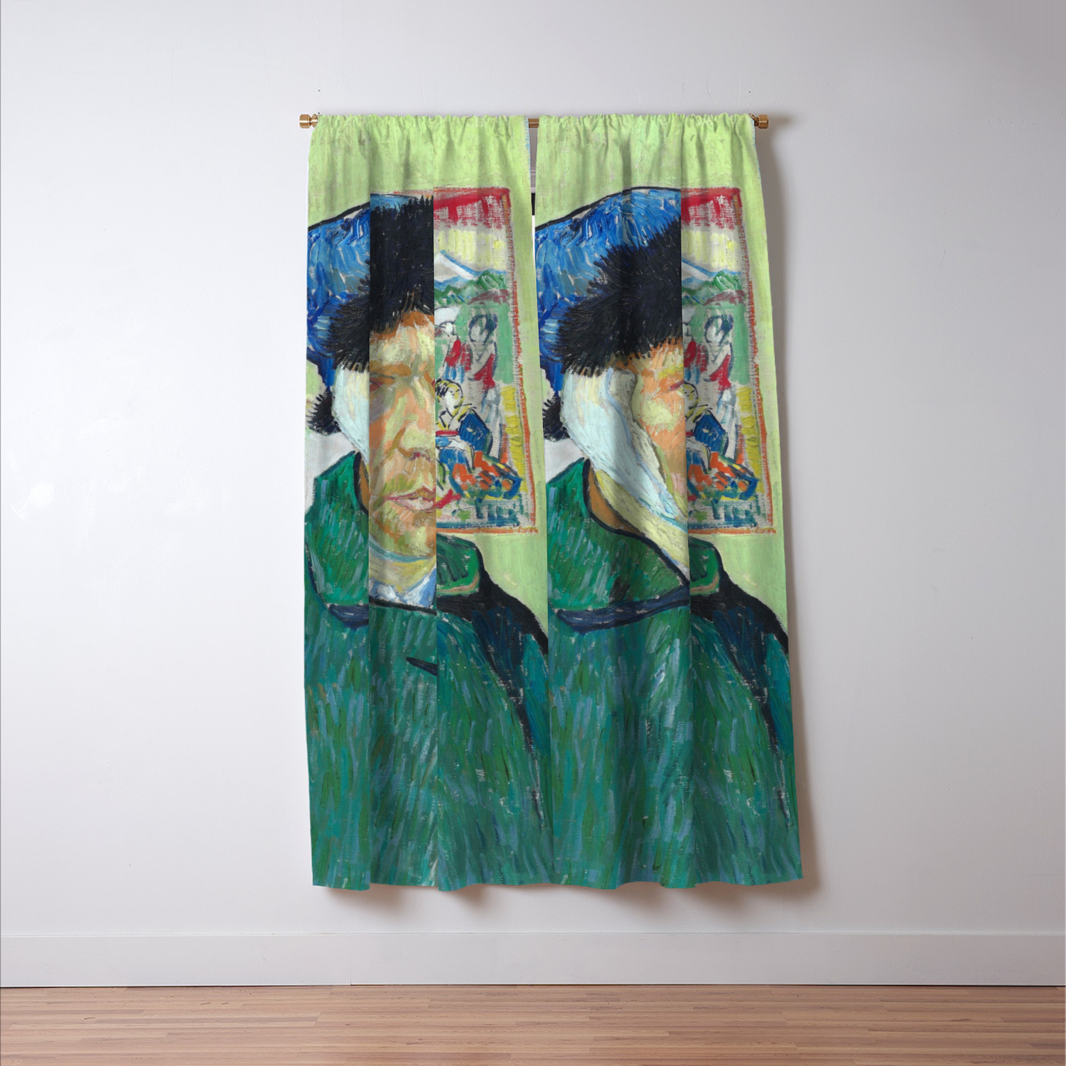 Vincent Van Gogh Self Portrait With Bandaged Ear Blackout