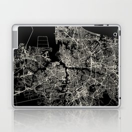 Norfolk USA City Map Laptop Skin