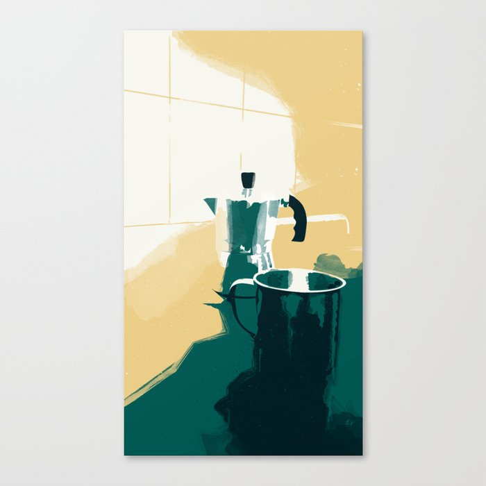 morning coffee Canvas Print