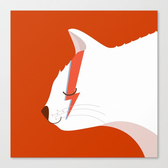 David Meowie Canvas Print
