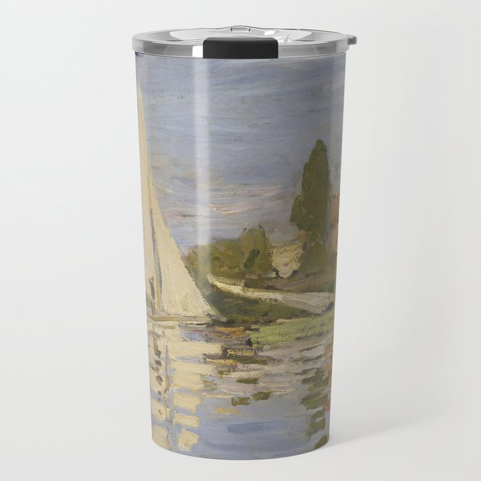 Claude Monet Regattas at Argenteuil Travel Mug