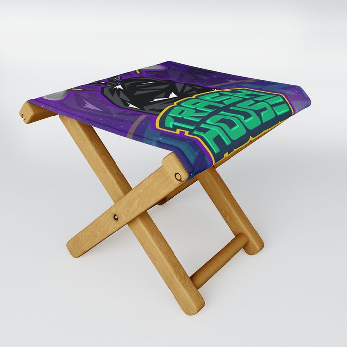 Trash House Outer Space Folding Stool