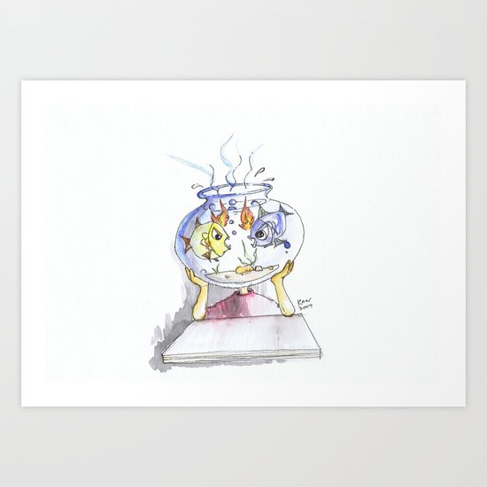 Two Fish Art Print