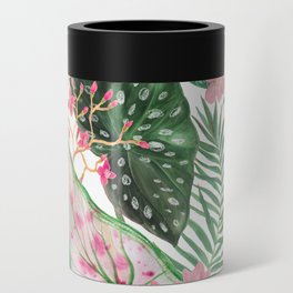 Exotic Jungle Blossom Floral Can Cooler
