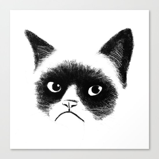 Grumpy Cat Canvas Print