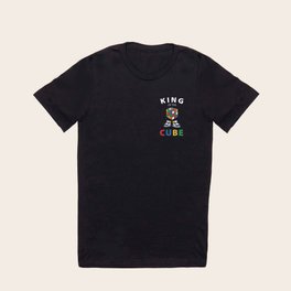 King Of The Cube Rubik's Rubiks Cube Rubik Cube Retro Colorful son Cube Game math kid gift Fun Gift for Cuber Spinning Rubix T Shirt
