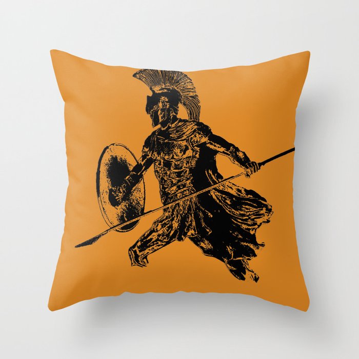Spartan Warrior Throw Pillow