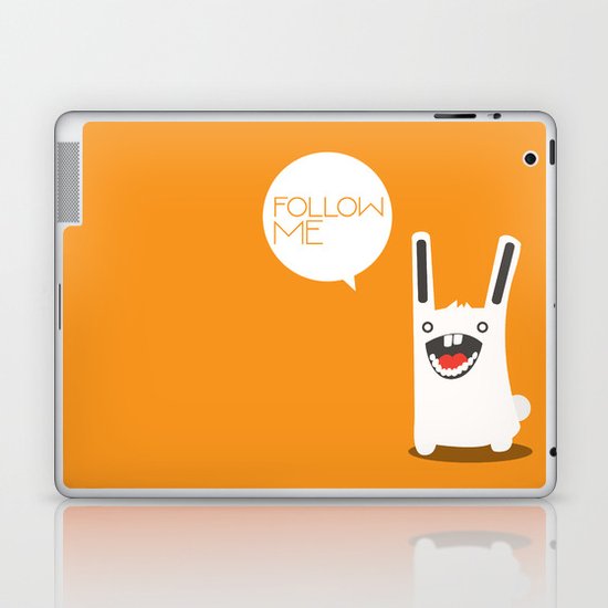 Follow The White Rabbit Laptop & iPad Skin