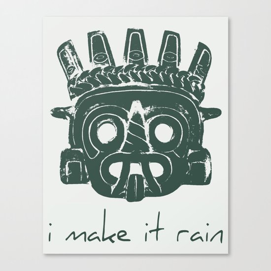 Tlaloc, Supreme God Of The Rains Canvas Print