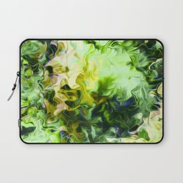 Surreal Smoke Abstract In Hreen Laptop Sleeve