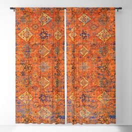 Oriental Vitange Moroccan Rug Design Blackout Curtain