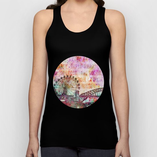 Sydney Luna Park Ferris Wheel Unisex Tank Top