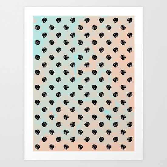 Mini Monstera Theme Art Print