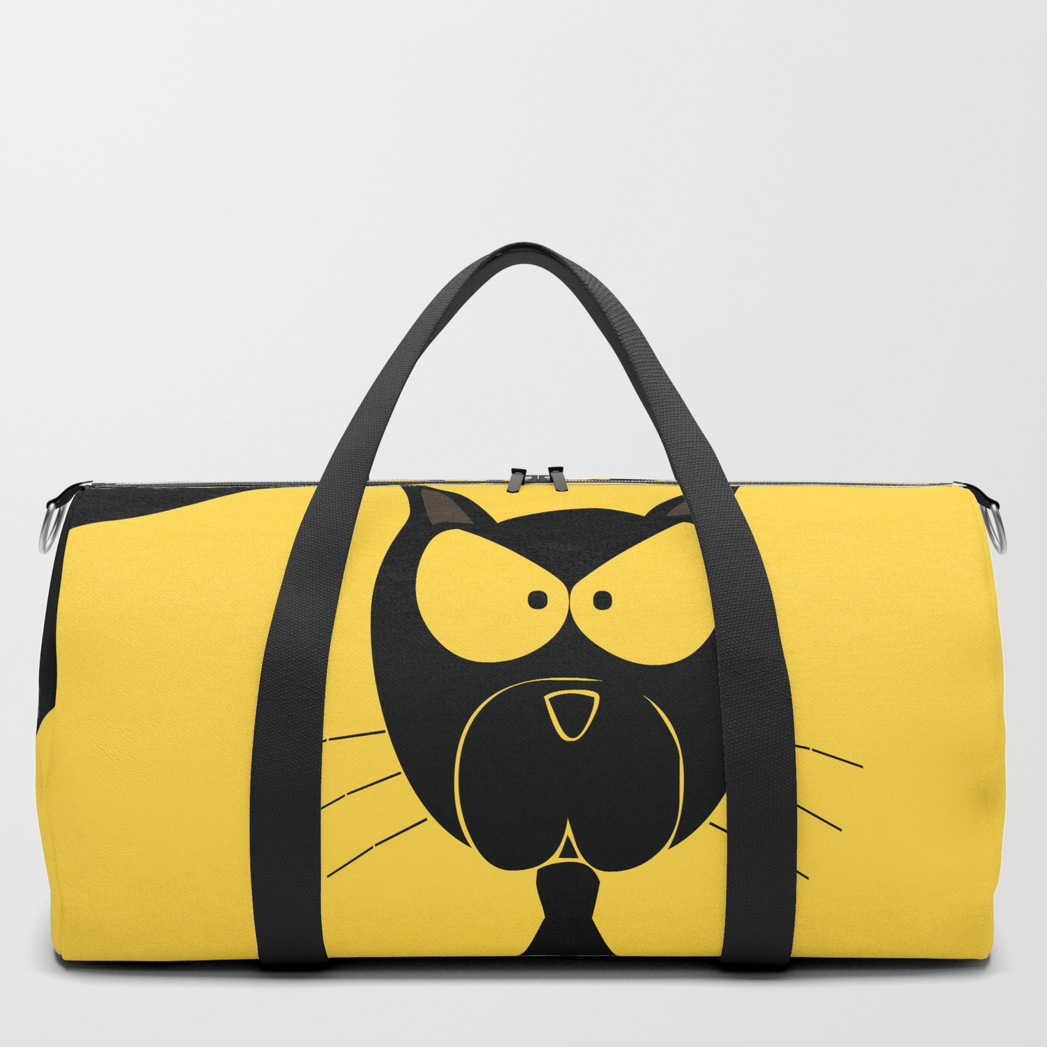 cat print duffle bag