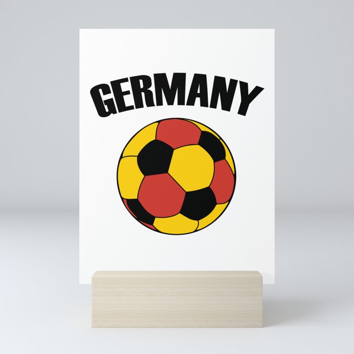 Germany Soccer Ball - Deutschland Football Mini Art Print