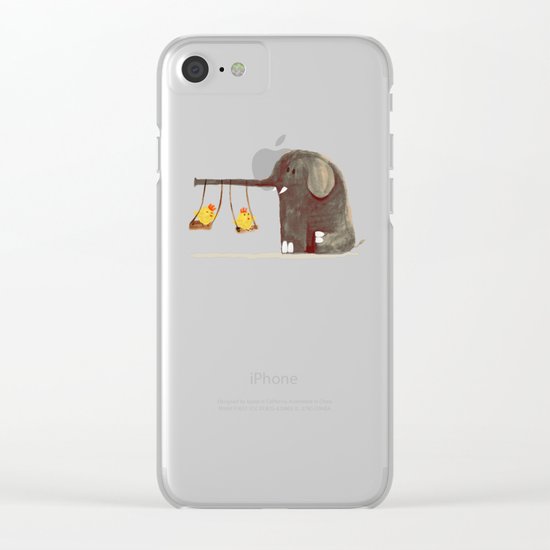 Elephant Swing Clear iPhone Case